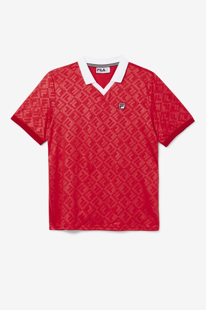 Fila Polo Herre Rød Paxton Johnny Collar LPB-402681